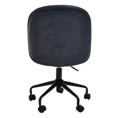 Clinton Grey Leather Effect Home Office Chair