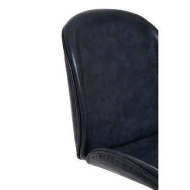 Clinton Grey Leather Effect Home Office Chair