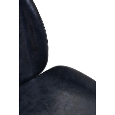 Clinton Grey Leather Effect Home Office Chair