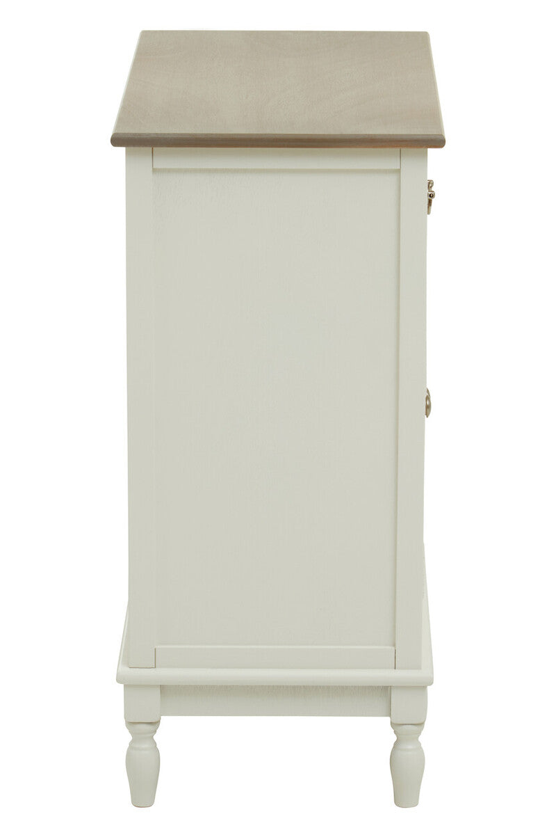 Heritage White Wooden 2 Door Sideboard with Drawers