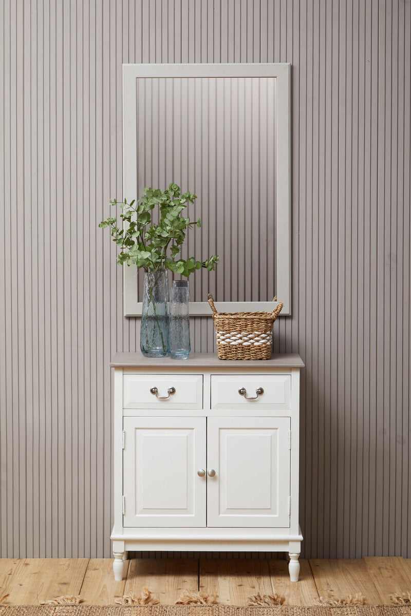 Heritage White Wooden 2 Door Sideboard with Drawers