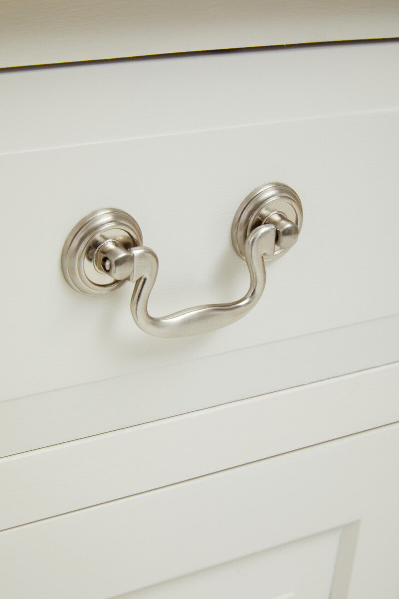 Heritage White Wooden 2 Door Sideboard with Drawers