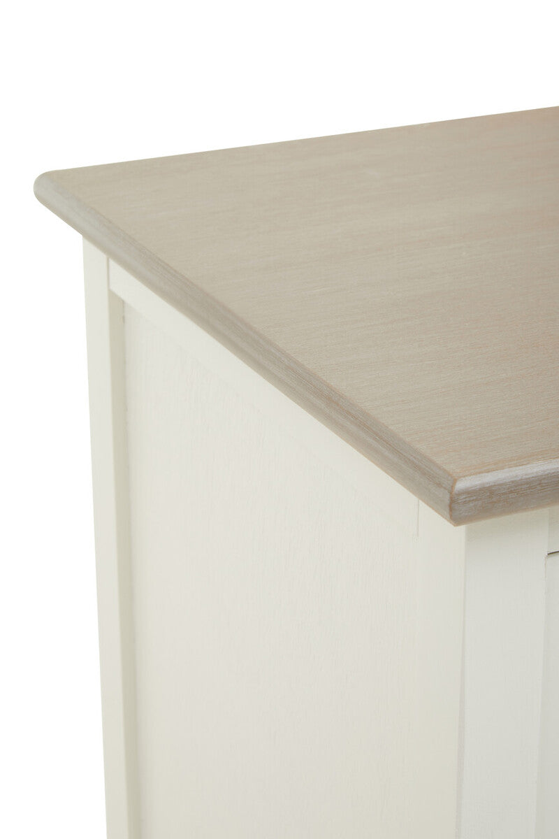 Heritage White Wooden 2 Door Sideboard with Drawers
