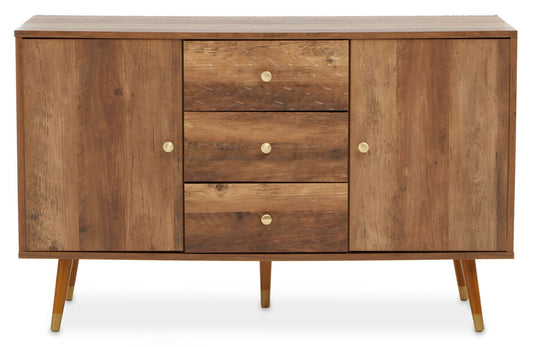 Wood Effect 2 Door and 3 Drawer Sideboard