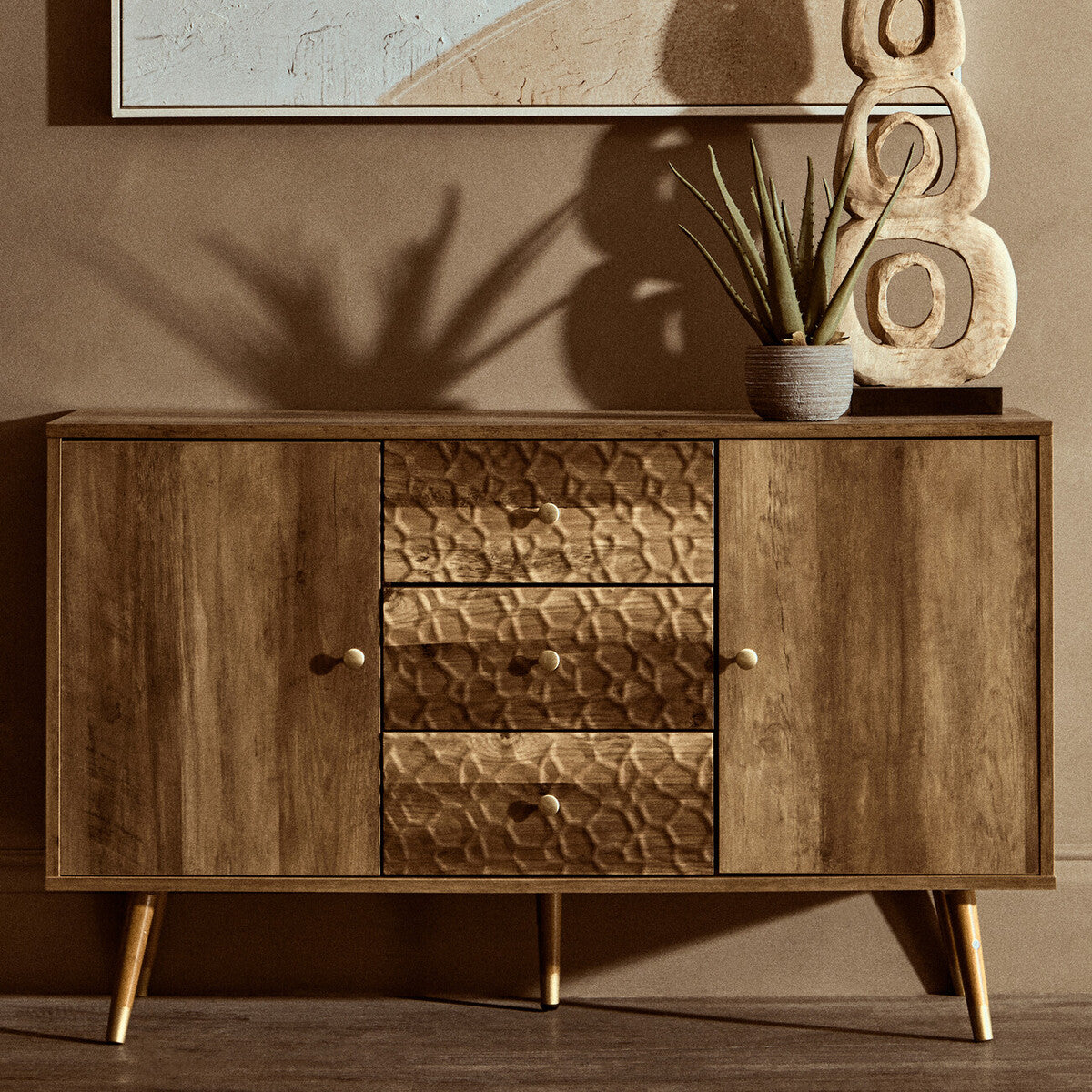Frida Wood Effect 2 Door and 3 Drawer Sideboard