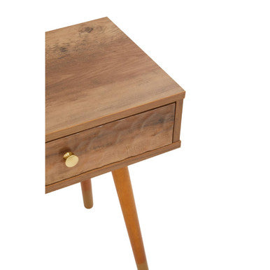 Frida Wood Effect 1 Drawer Bedside Table