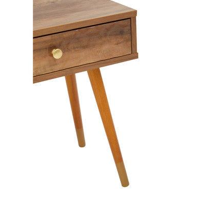 Frida Wood Effect 1 Drawer Bedside Table