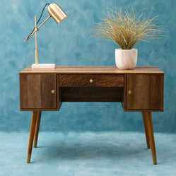 Frida Wood Effect 2 Door and 1 Drawer Desk