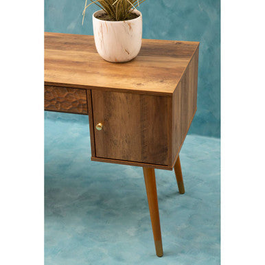 Frida Wood Effect 2 Door and 1 Drawer Desk