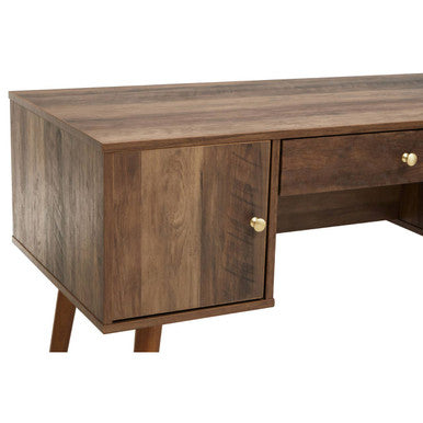 Frida Wood Effect 2 Door and 1 Drawer Desk