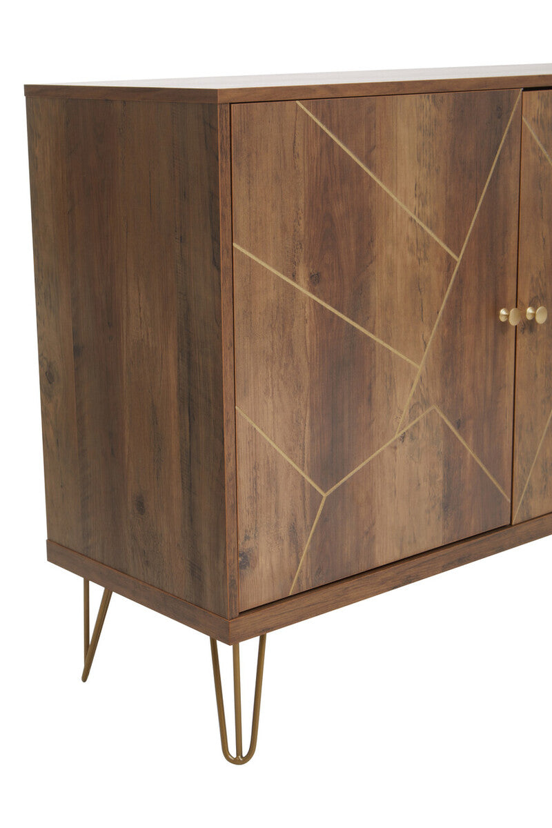 Flori Wood Effect 2 Door and 3 Drawer Sideboard
