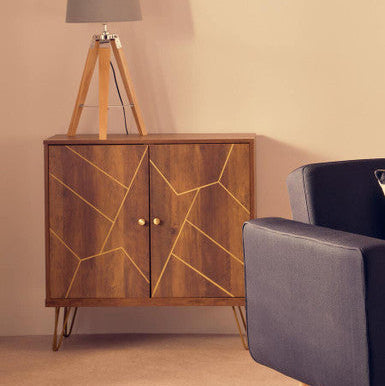 Flori Wood Effect 2 Door Sideboard