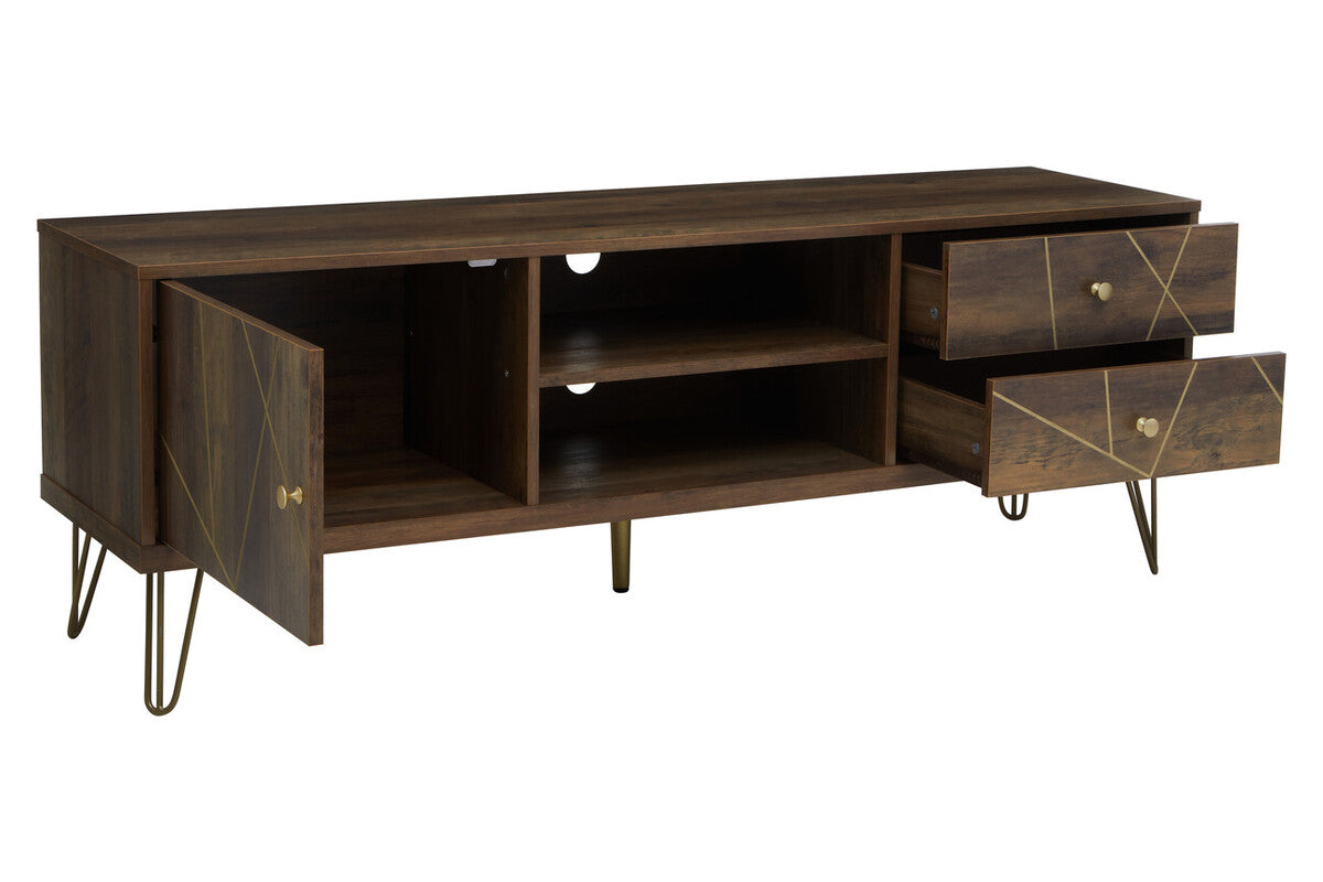 Flori Wood Effect Media Unit