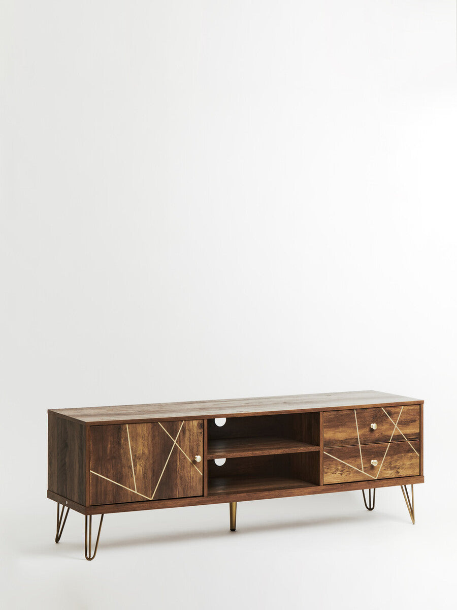 Flori Wood Effect Media Unit