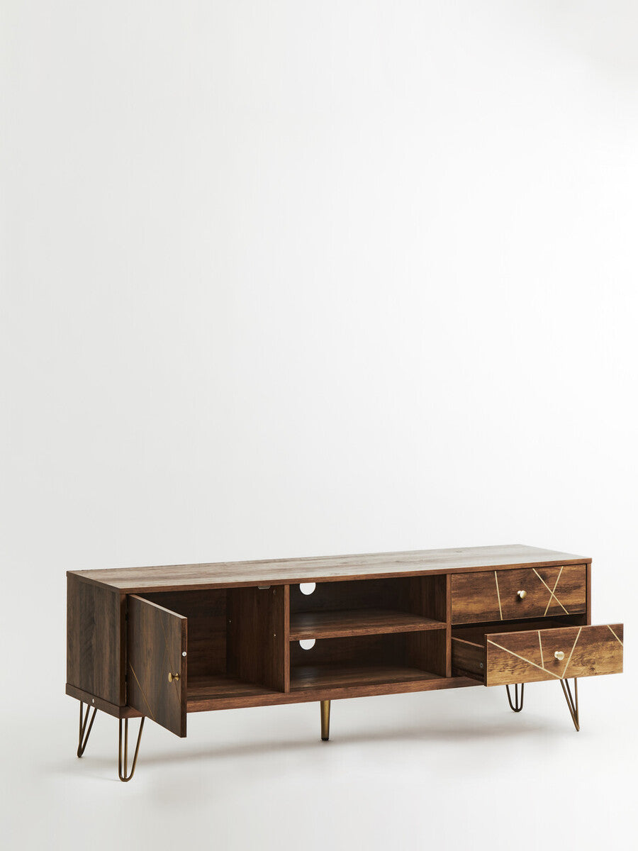 Flori Wood Effect Media Unit