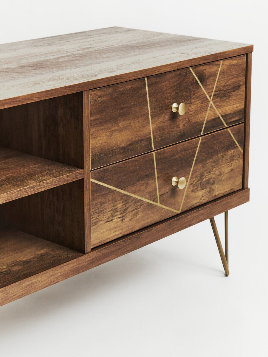 Flori Wood Effect Media Unit