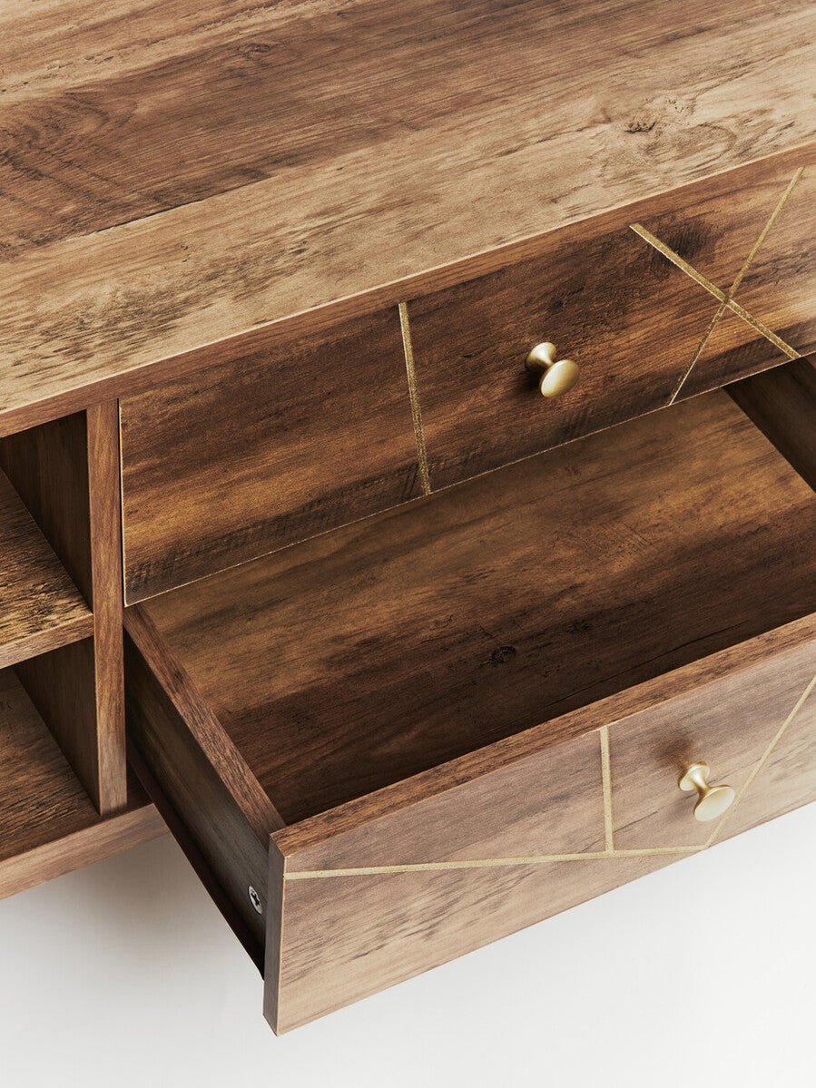Flori Wood Effect Media Unit