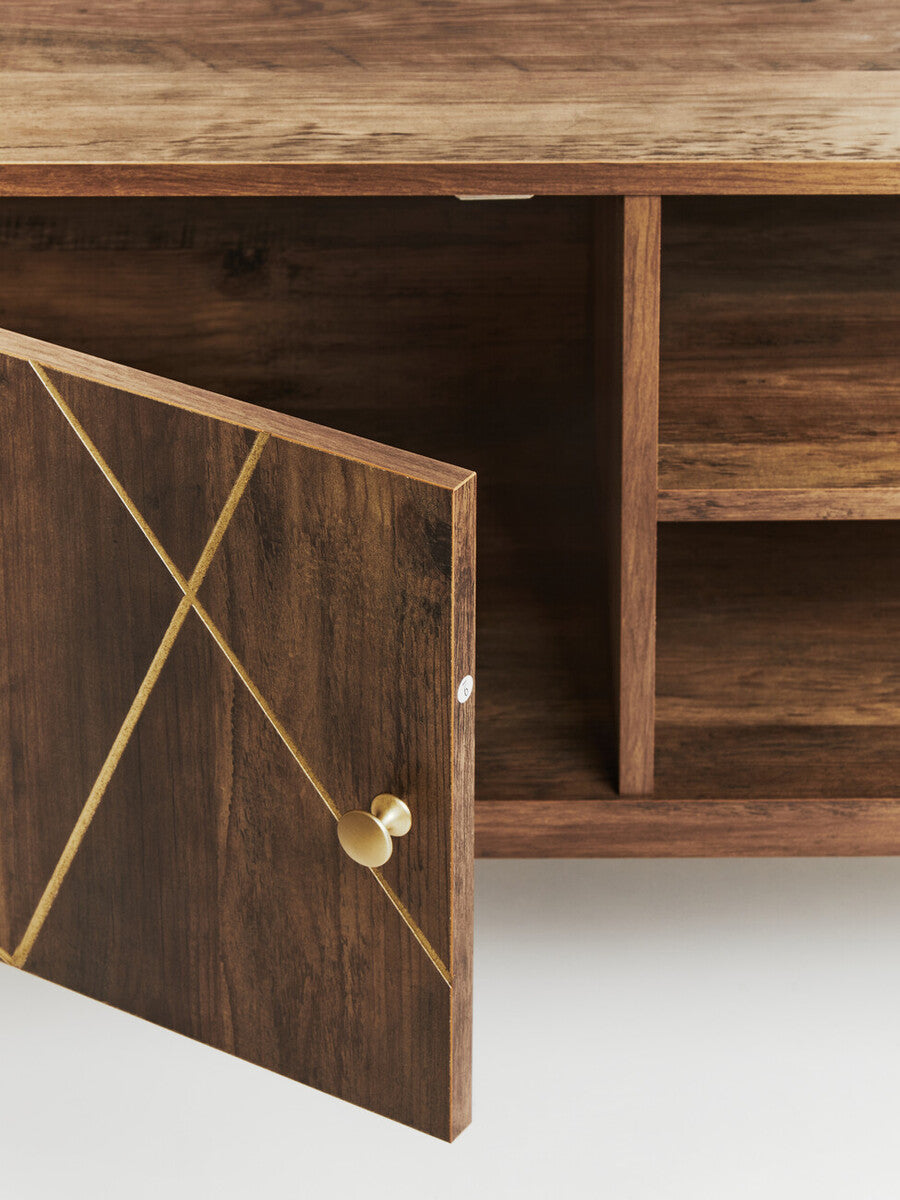 Flori Wood Effect Media Unit