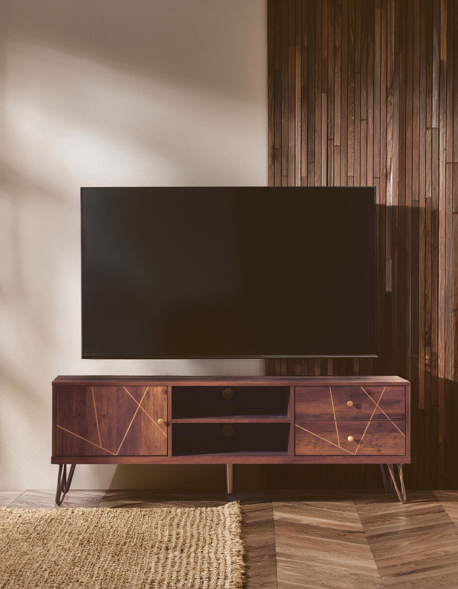 Flori Wood Effect Media Unit