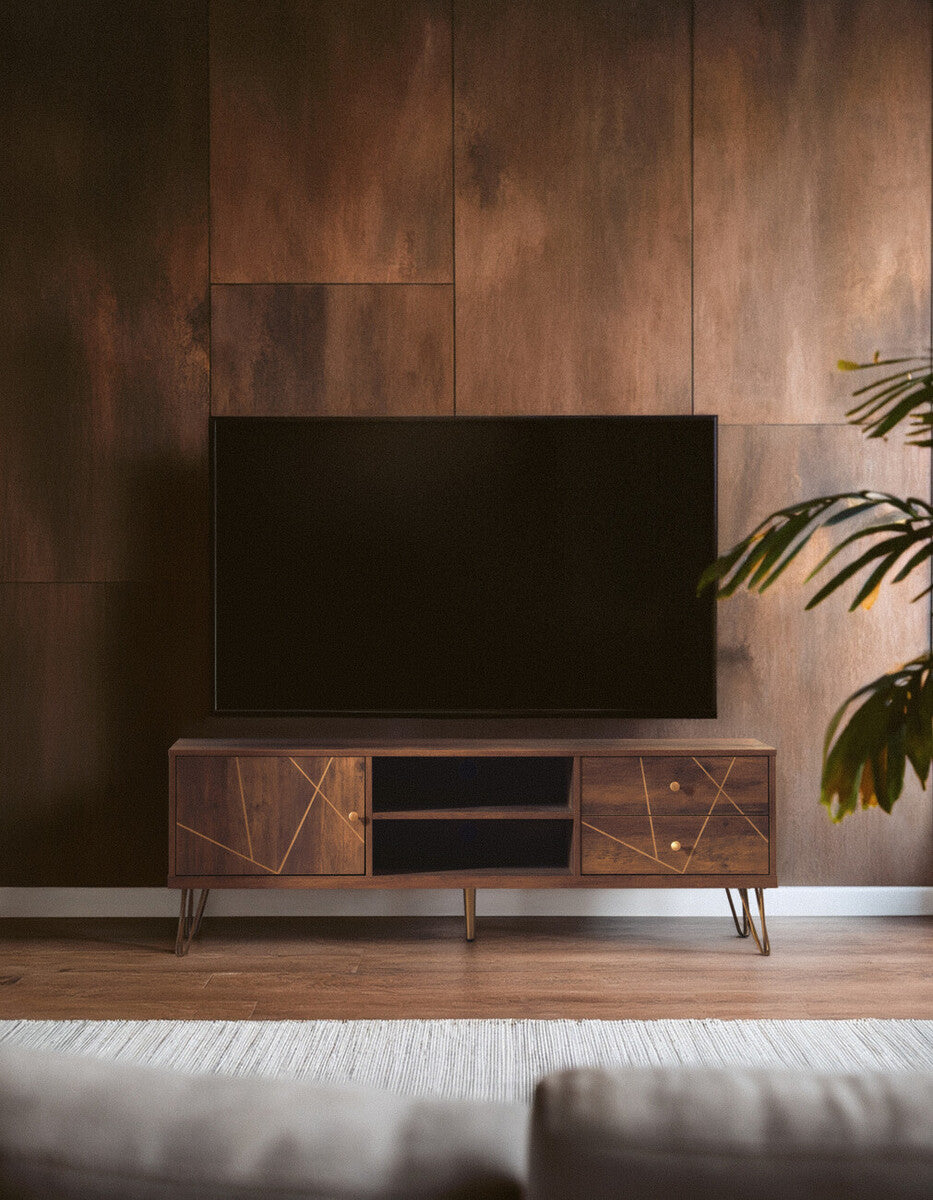 Flori Wood Effect Media Unit