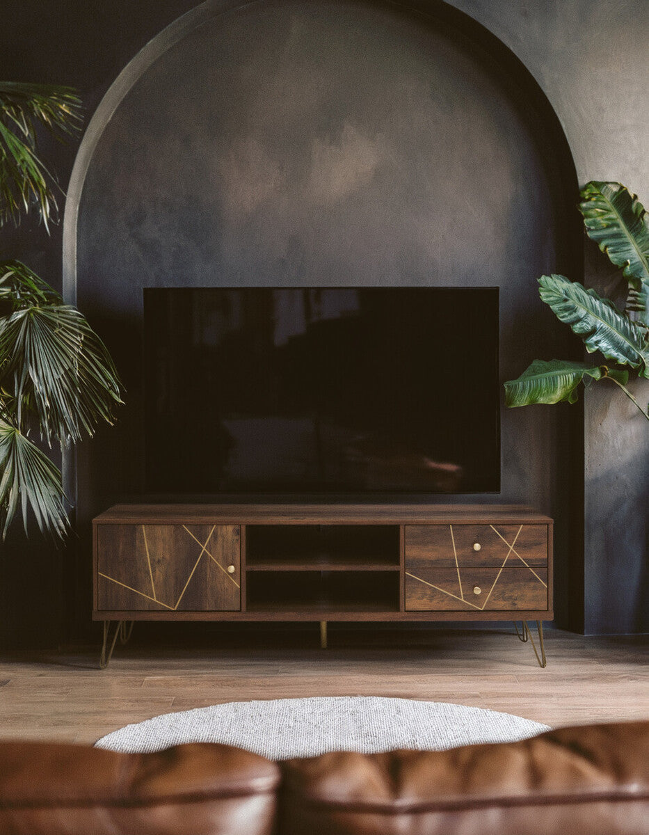 Flori Wood Effect Media Unit