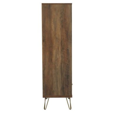 Flori Wood Effect 3 Tier Shelf Unit with Drawer