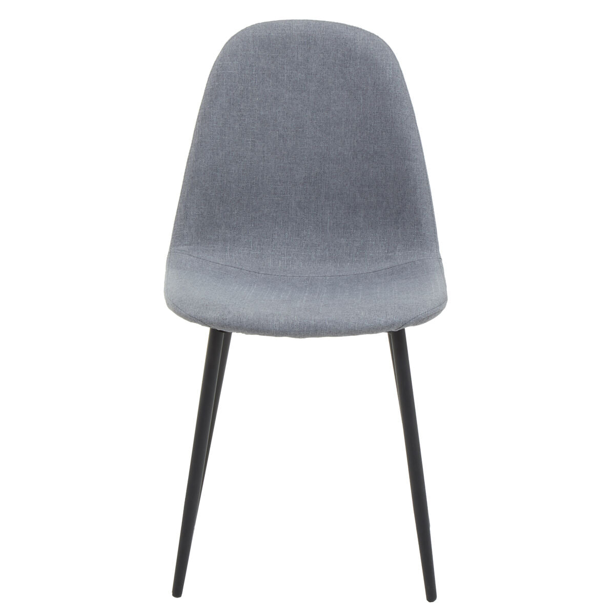 Salford Grey Fabric Dining Chair with Metal Legs