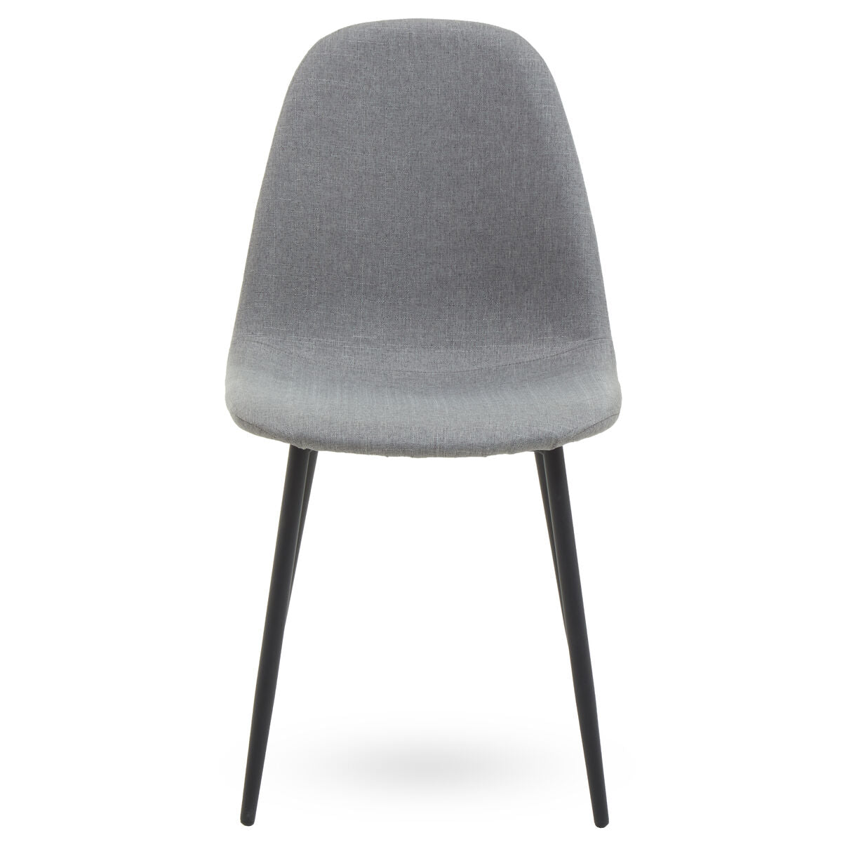 Salford Mink Fabric Dining Chair with Black Finish Legs