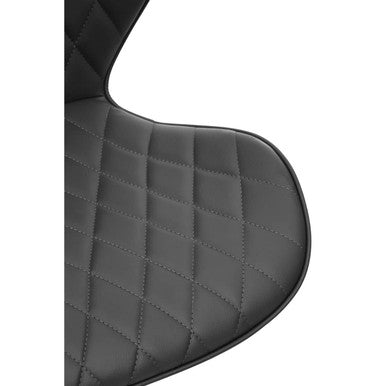 Brent Black Leather Effect Home Office Chair
