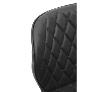 Brent Black Leather Effect Home Office Chair