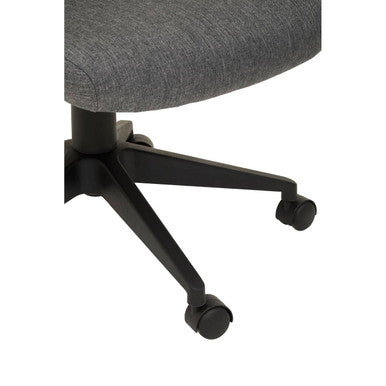 Brent Black Mesh and Grey Fabric High Back Home Office Chair
