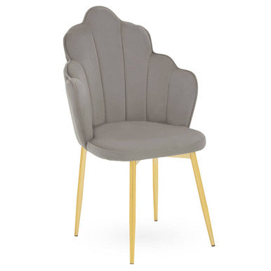 Grey Velvet Dining Chair