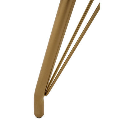 Veneto Natural Wood Effect Dining Table with Gold Finish Legs