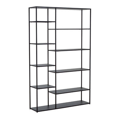 Acero Black Metal Multi Tier Shelf Unit