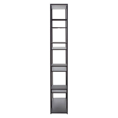 Acero Black Metal Multi Tier Shelf Unit