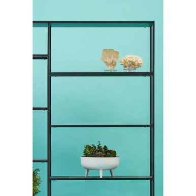 Acero Black Metal Multi Tier Shelf Unit