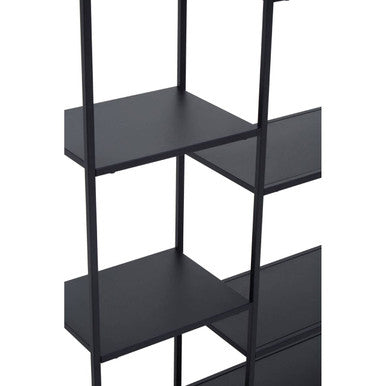 Acero Black Metal Multi Tier Shelf Unit