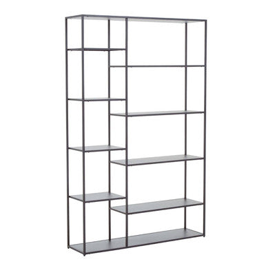 Acero Grey Metal Multi Tier Shelf Unit