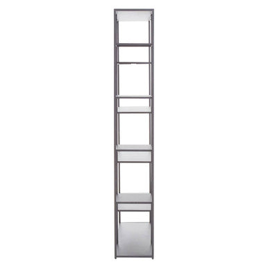 Acero Grey Metal Multi Tier Shelf Unit