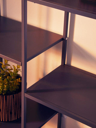 Acero Grey Metal Multi Tier Shelf Unit