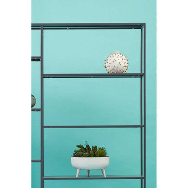 Acero Grey Metal Multi Tier Shelf Unit