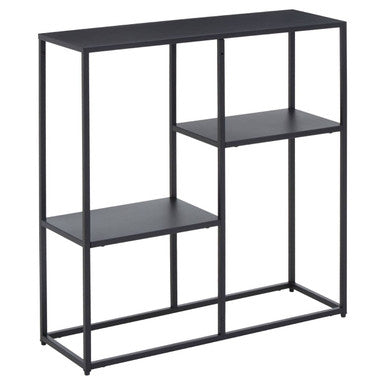 Acero Black Metal Three Tier Shelf Unit