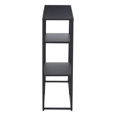 Acero Black Metal Three Tier Shelf Unit