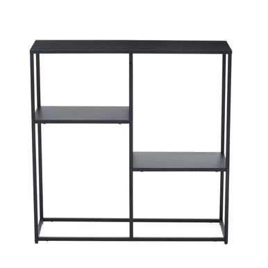 Acero Black Metal Three Tier Shelf Unit