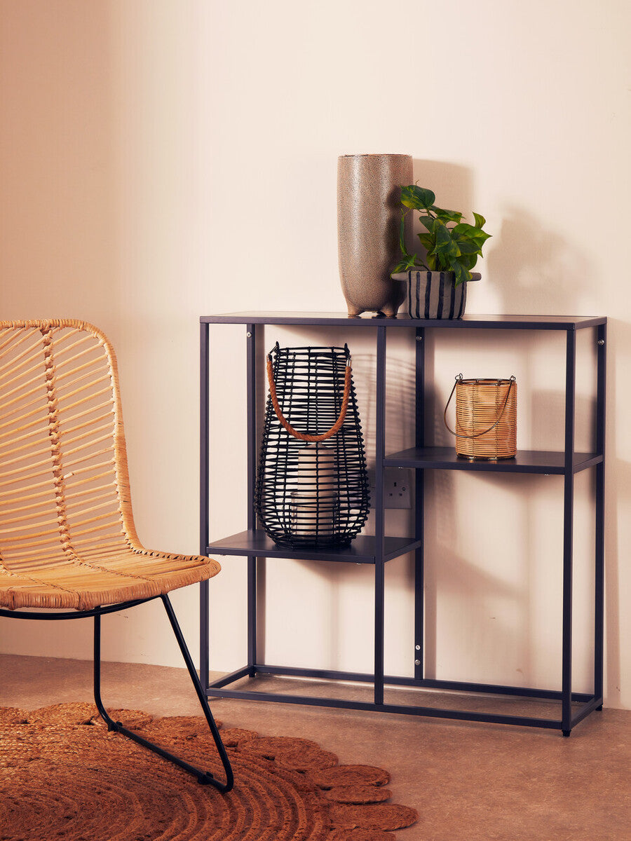 Grey Metal Three Tier Shelf Unit | Acero