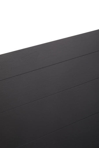 Heritage Black Wooden 2 Tier Bookshelf with Cross Detail