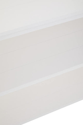 Heritage White Wooden Large 2 Tier Bookshelf with Cross Detail