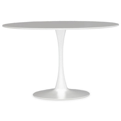 Laila White Large Round Dining Table