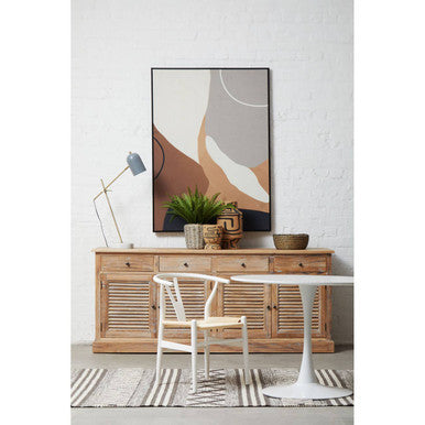 Laila White Large Round Dining Table