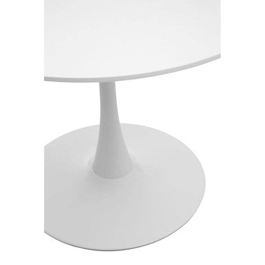 Laila White Large Round Dining Table